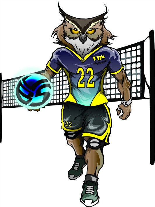 The owl coloring pages feature Ollie the Volleybragswag Owl Opposite Hitter All Beast Team