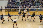 Varsity players know the 6 basic skills of volleyball are passing, setting, blocking, digging, hitting and serving which starts a rally and is the most important