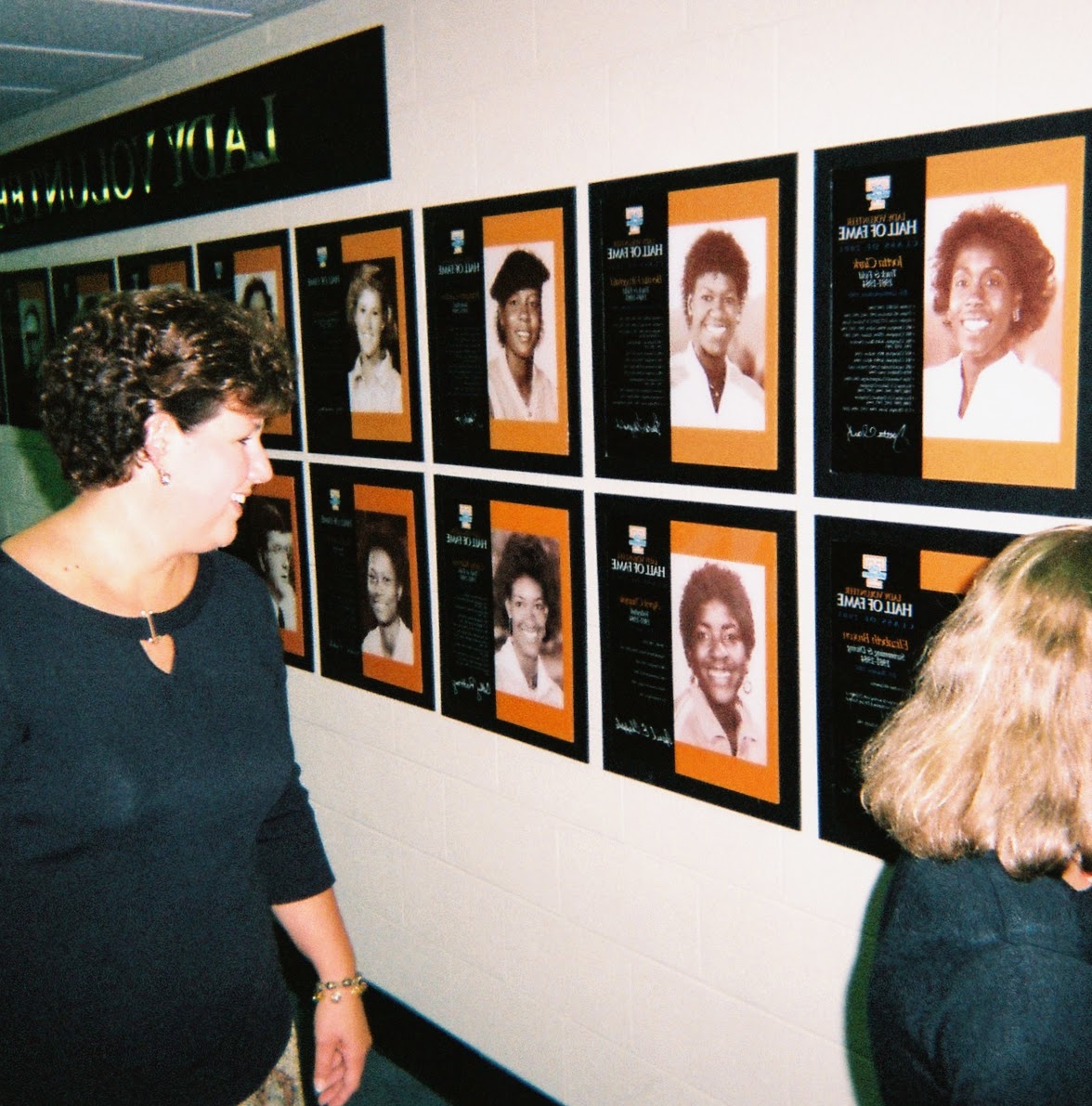 Can you spot me Coach April Chapple on the Hall of Fame Wall Of Honor at the University of Tennessee Knoxville?