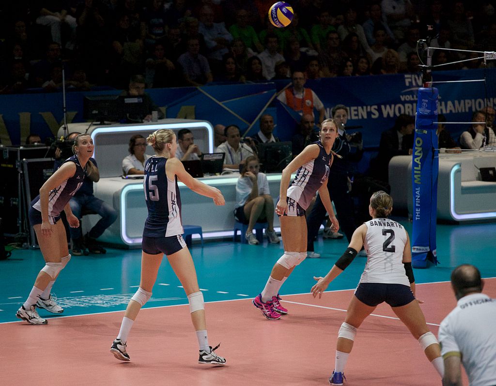 For better passing you need good ball control skills in order to deliver the ball to your intended target by using fast footwork that will improve the accuracy of your forearm pass. ⁠

(FIVB World Championship 2014USAWomenKimHillpassing)