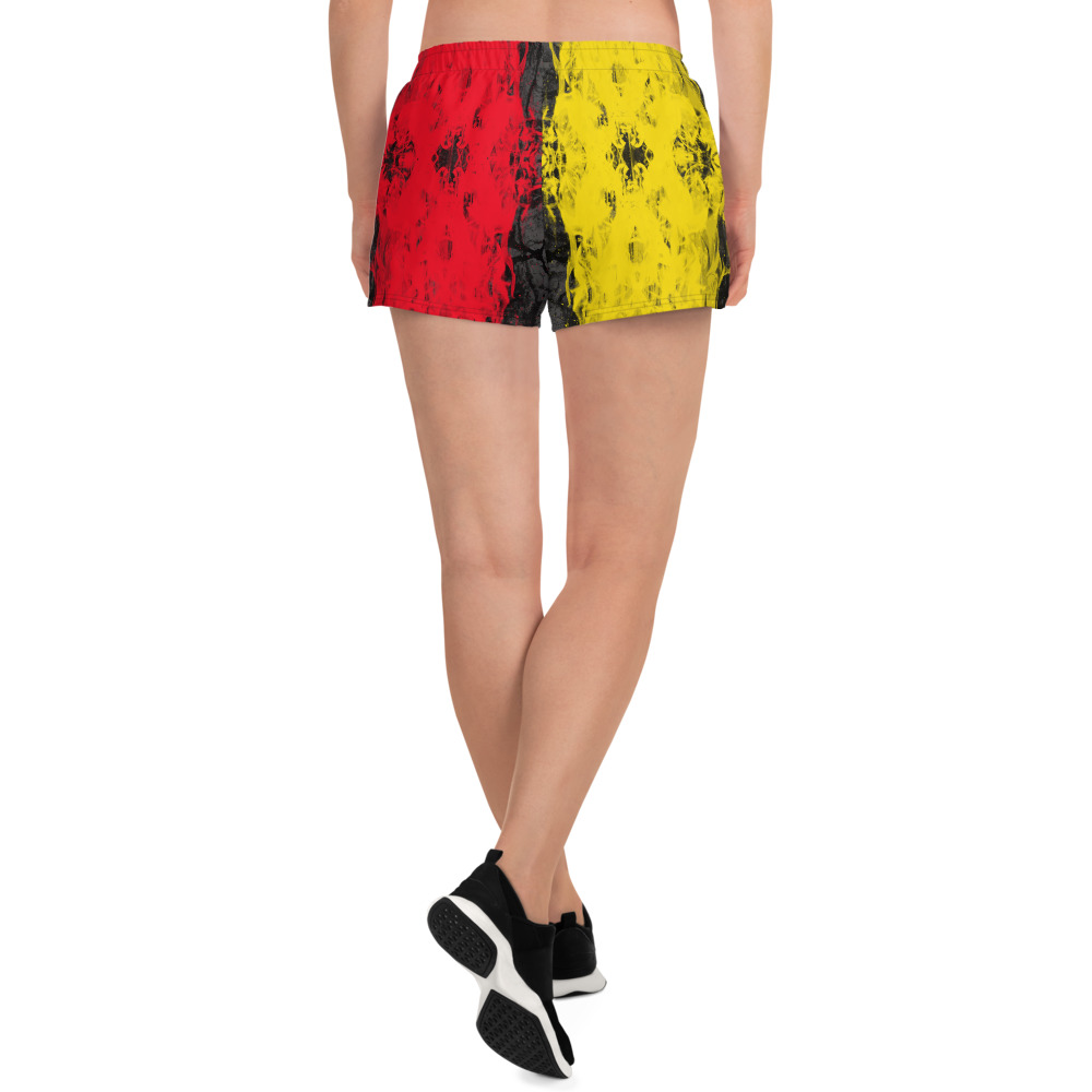 Mix and match these cute sports bra and shorts set combos with yellow and blue designs inspired by the flag of Germany