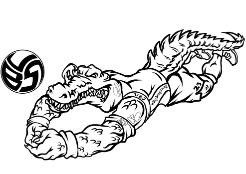 alligator coloring pages with ali the volleybragswag ds