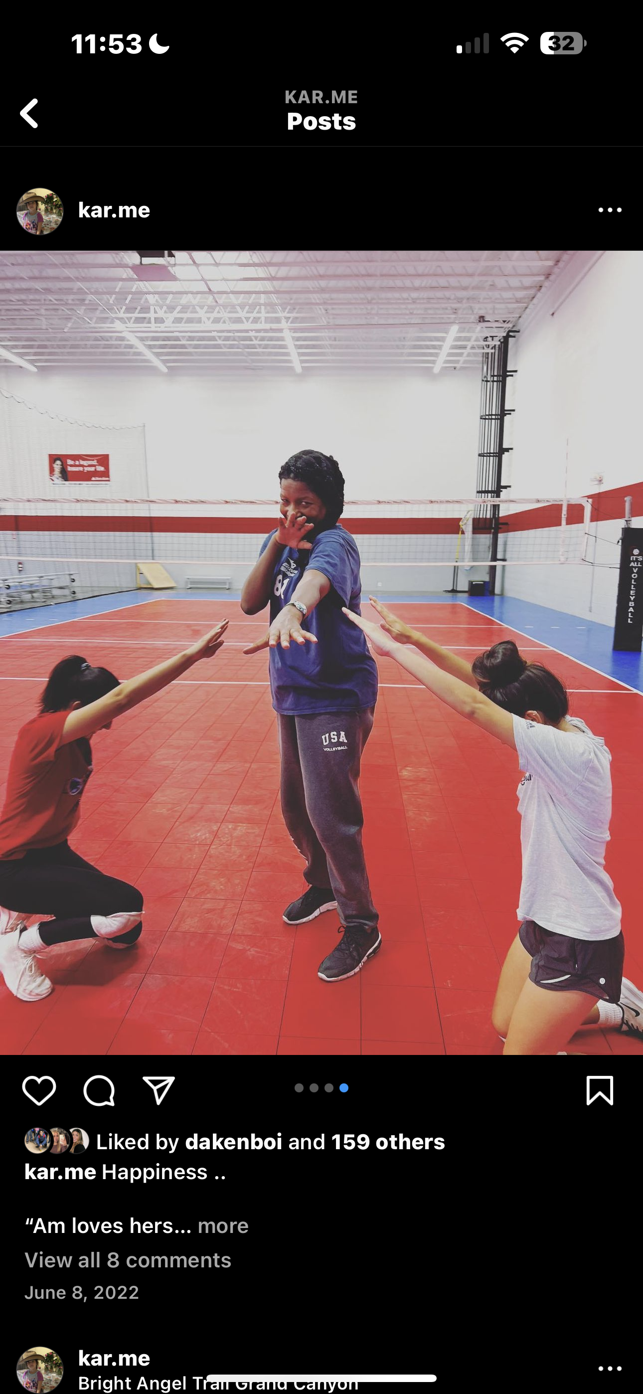 Photo of original Breakfast Club members for high school players Dayana Raygoza and Karime Raygoza with Coach April creator of the Vegas based Boot Camp Class and Breakfast Club and Breakfast club for College Players Training sessions.