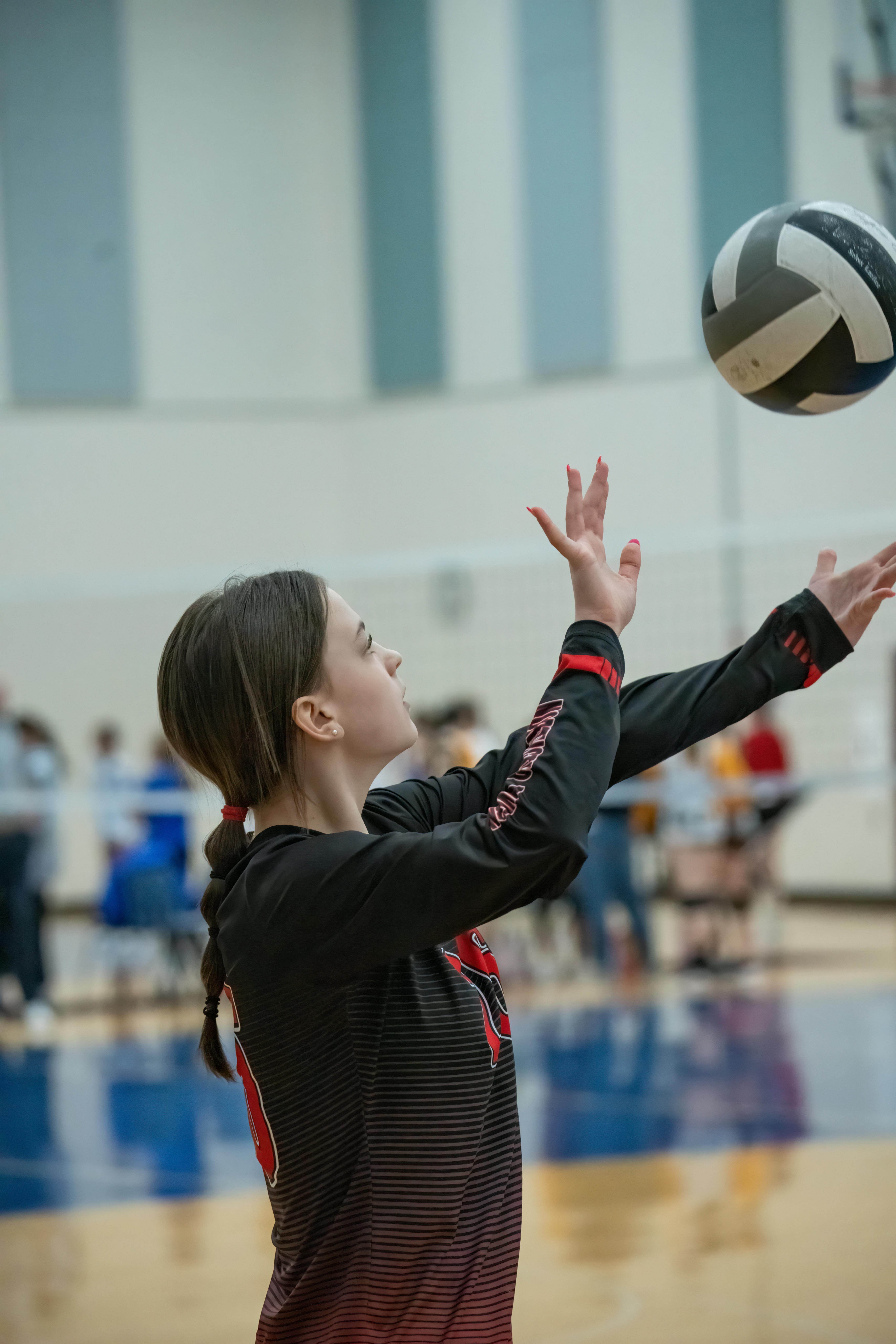 If you're a beginner you'll probably start with a fundamental serve technique, such as a simple standing overhand serve, before moving onto more advanced types of serves in volleyball.