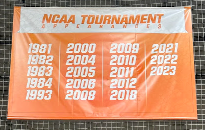 NCAA Tournament Appearances - from the time I arrived on the Knoxville campus in 1981 until the time I left...during each of my four years (1981, 1982, 1983 and 1984) I played in the season-ending NCAA Playoff Tournament. Fun fact: my freshman year 1981 (34-22), sophomore year 1982 (31-7) and junior 1983 (31-10) my Lady Vol teams finished with 30+ win seasons while my senior year (25-11) we finished with a 20+ season.