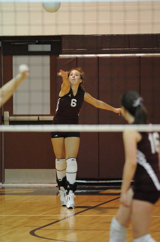 During your turn its important to keep your elbow high, as your arm comes forward at the same time your hips do...to high five the ball. (photo by Dan Morgan)