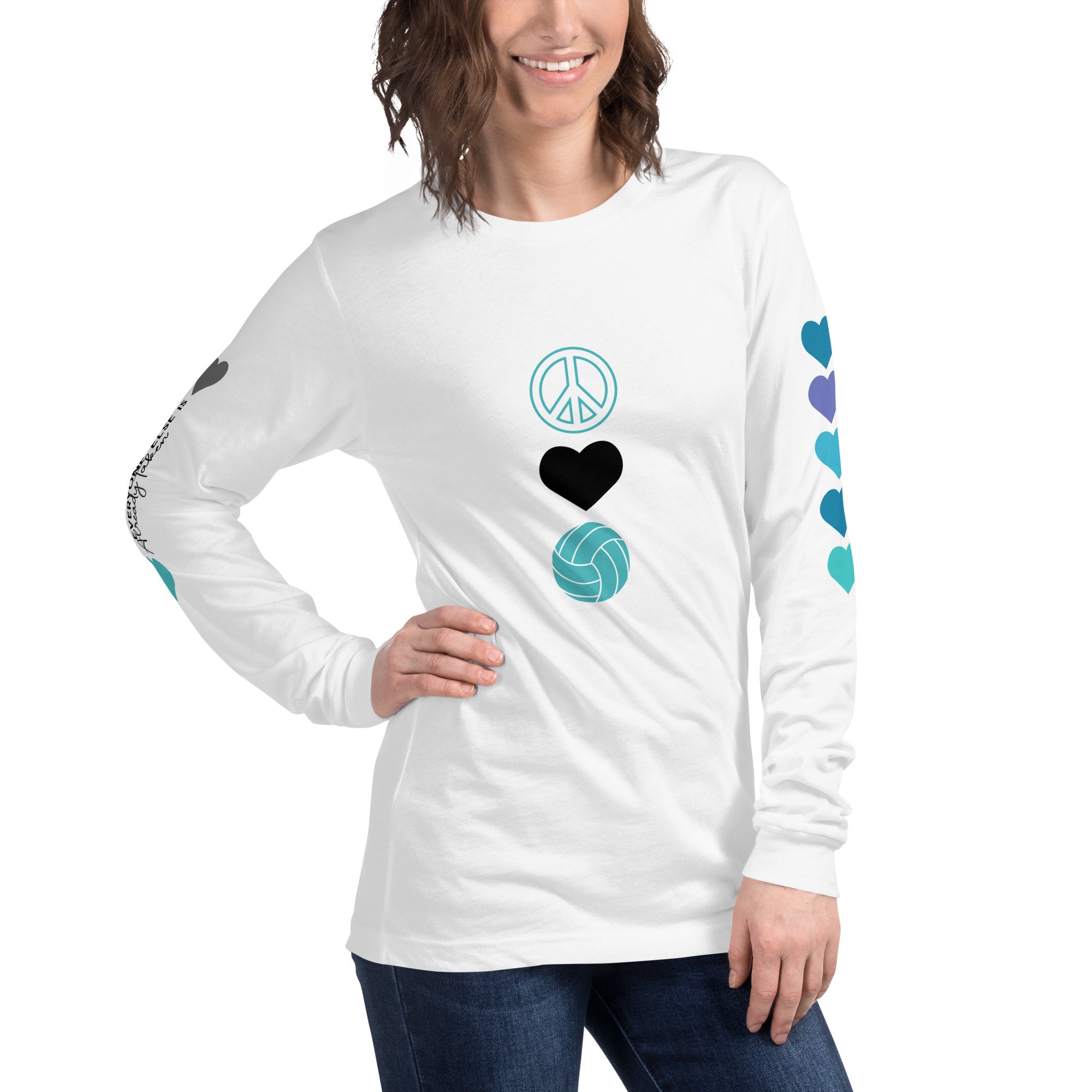 Coach April's Peace Love Volleyball revolution: Uplifting Vegas moms through inspirational volleyball t-shirt ideas as they tackle the demanding prep volleyball scene.