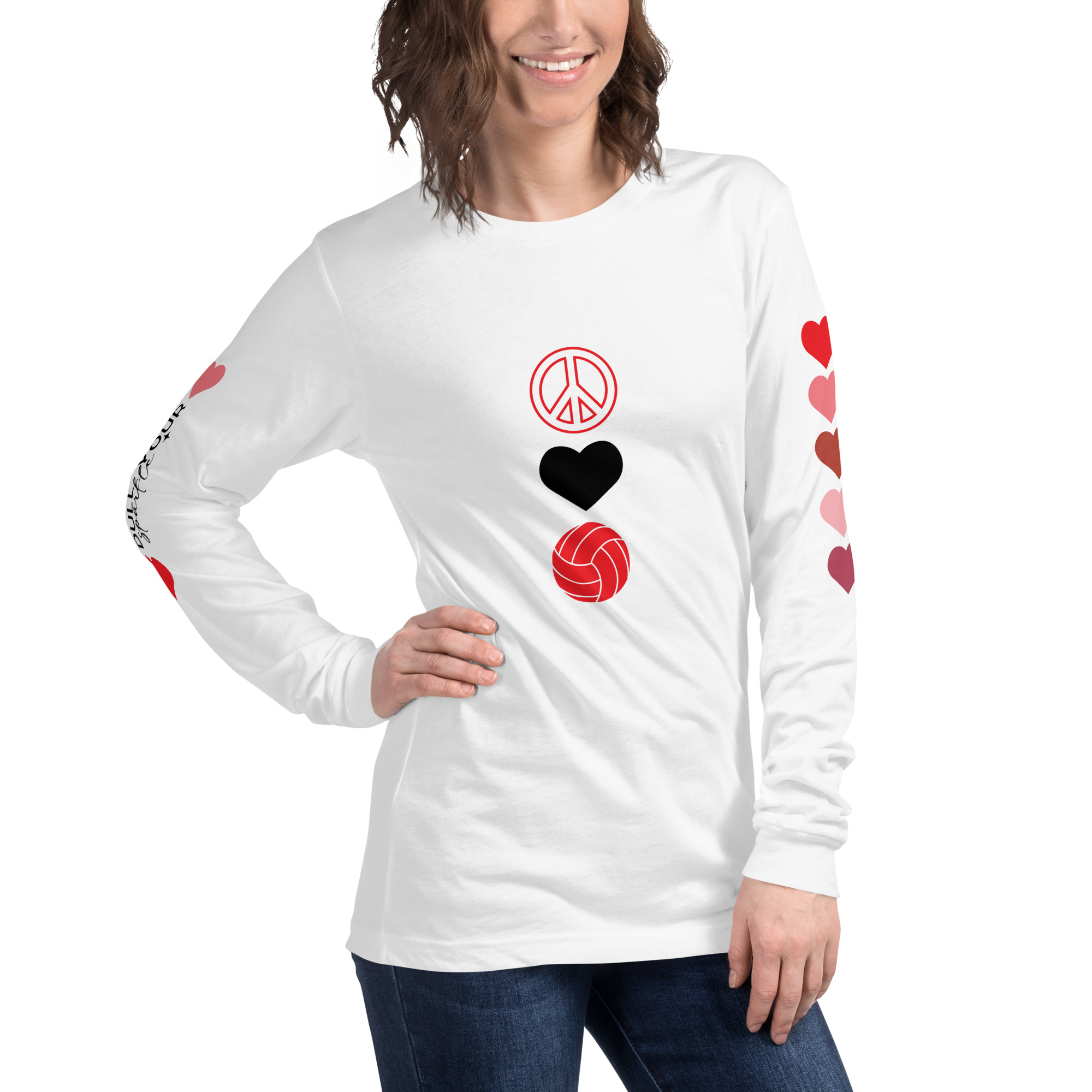 The unique designs, under the theme of “Peace Love Volleyball,” aim to inspire, motivate, and uplift athletes on and off the court.