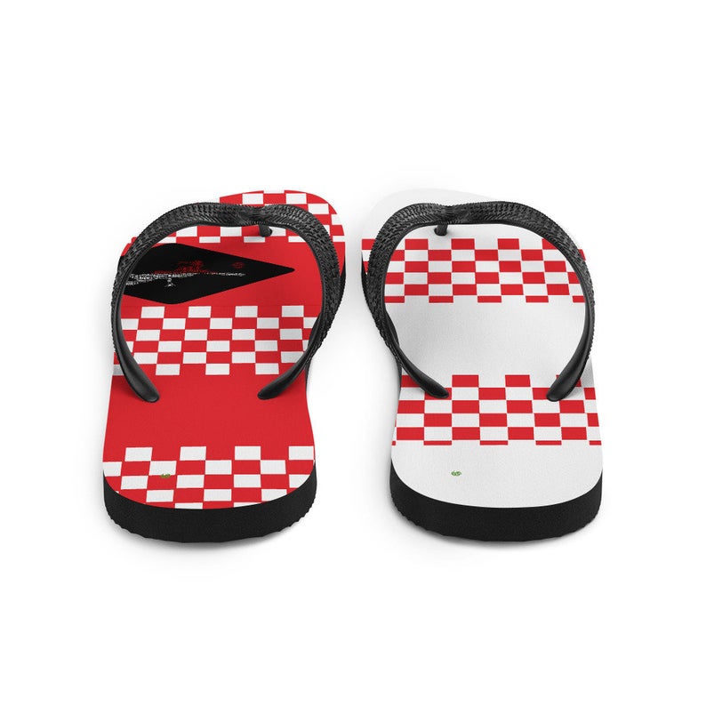 Flag of Poland Inspired White and Red Flip Flops by Volleybragswag available now in my ETSY shop!