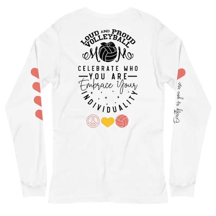 Short volleyball quotes and sayings like "Loud and Proud Volleyball Mom Celebrate Who You Are: Embrace Your Individuality" are a part of the Peace Love Volleyball Mom Shirt designs launched during the summer of the Paris 2024 Olympics by Vegas based Coach April Chapple.