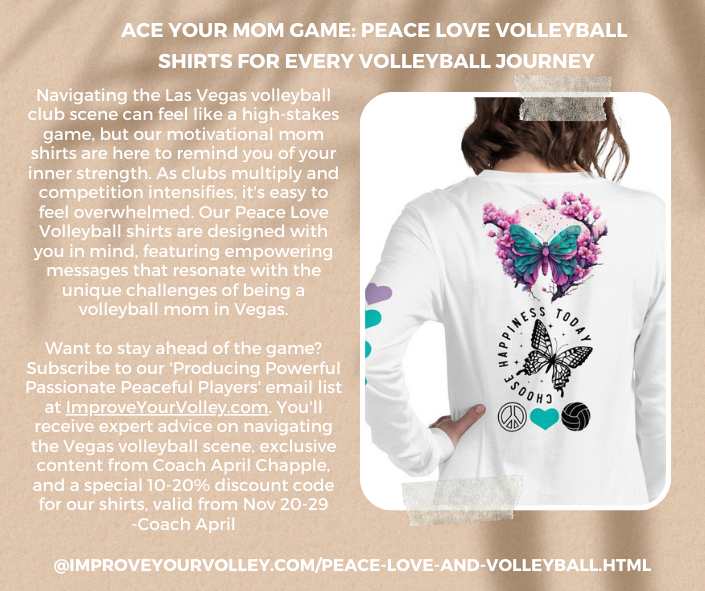 Ace Your Mom Game: Peace Love Volleyball Shirts For Every Volleyball Journey