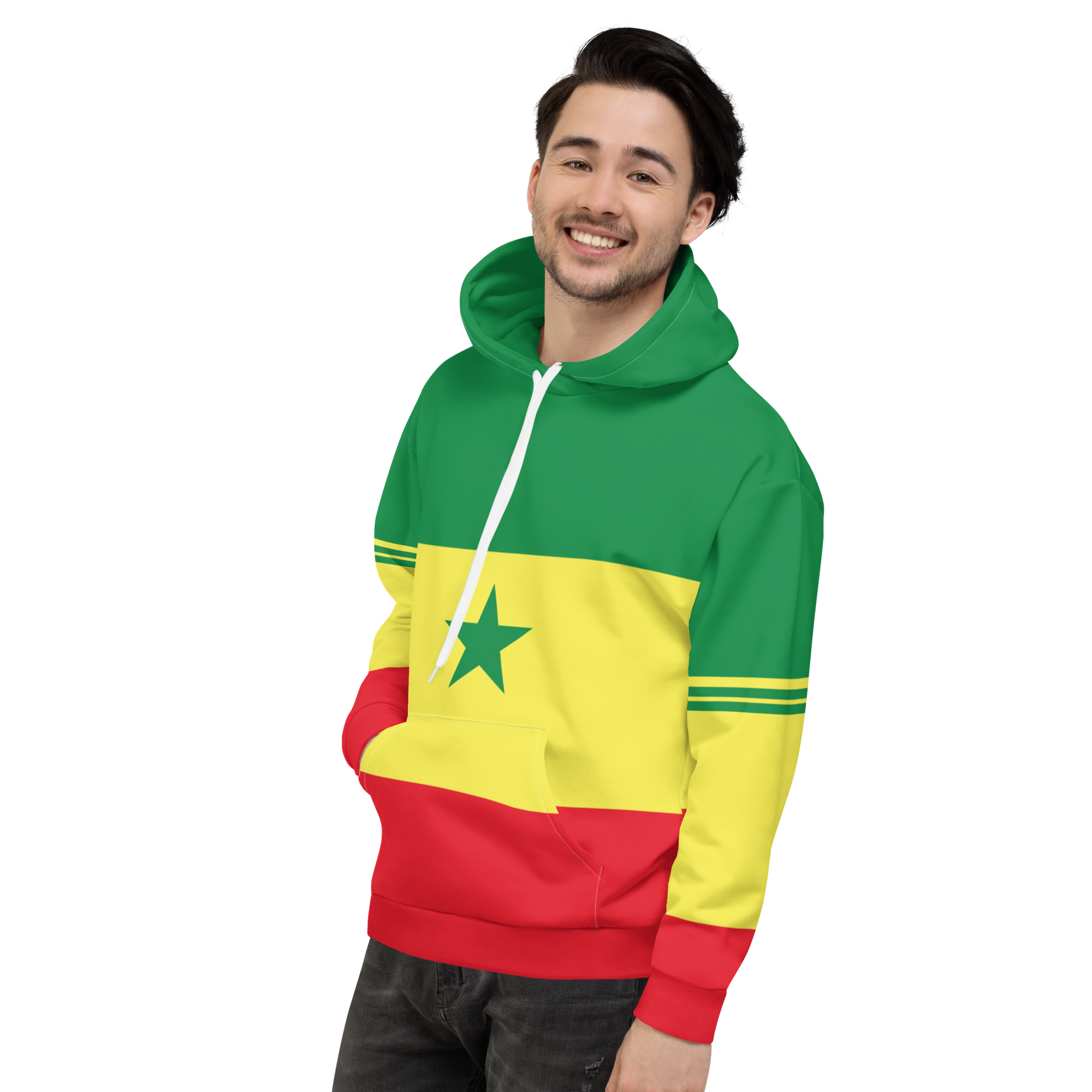 My colorful Senegal flag inspired unisex oversized volleyball team hoodies by Volleybragswag are now sold on ETSY!