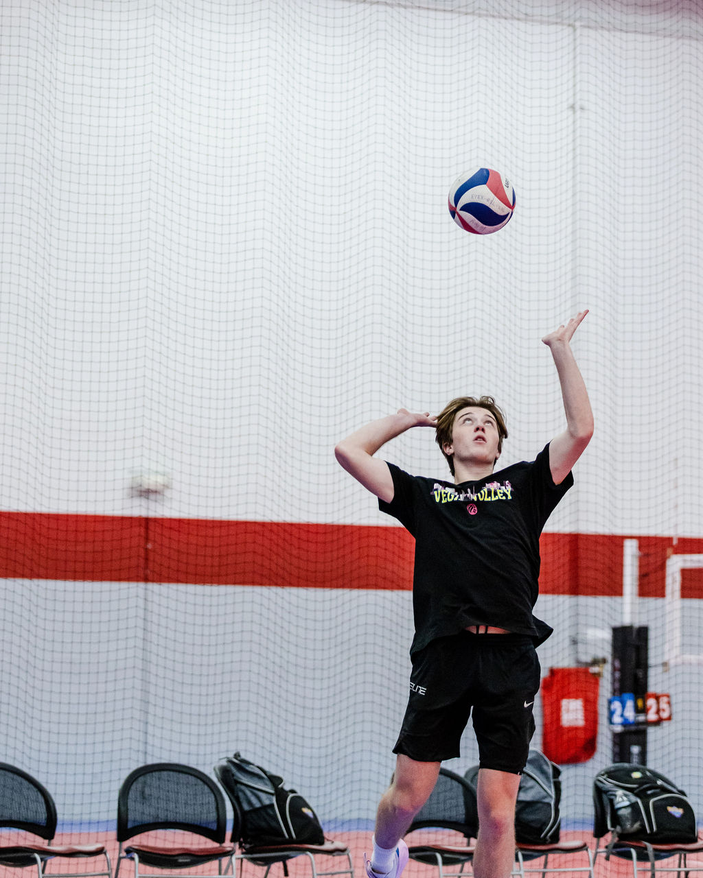 In order to serve more aces for your high school varsity volleyball team, there are two versions of the jump serve that you can learn to do 

the jump float serve 
the jump topspin serve