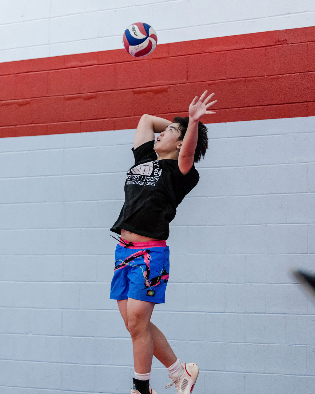 The overhand, underhand or jump volleyball serve is used to start a rally after the ref blows the whistle for the player in Zone 1 behind the service line.  