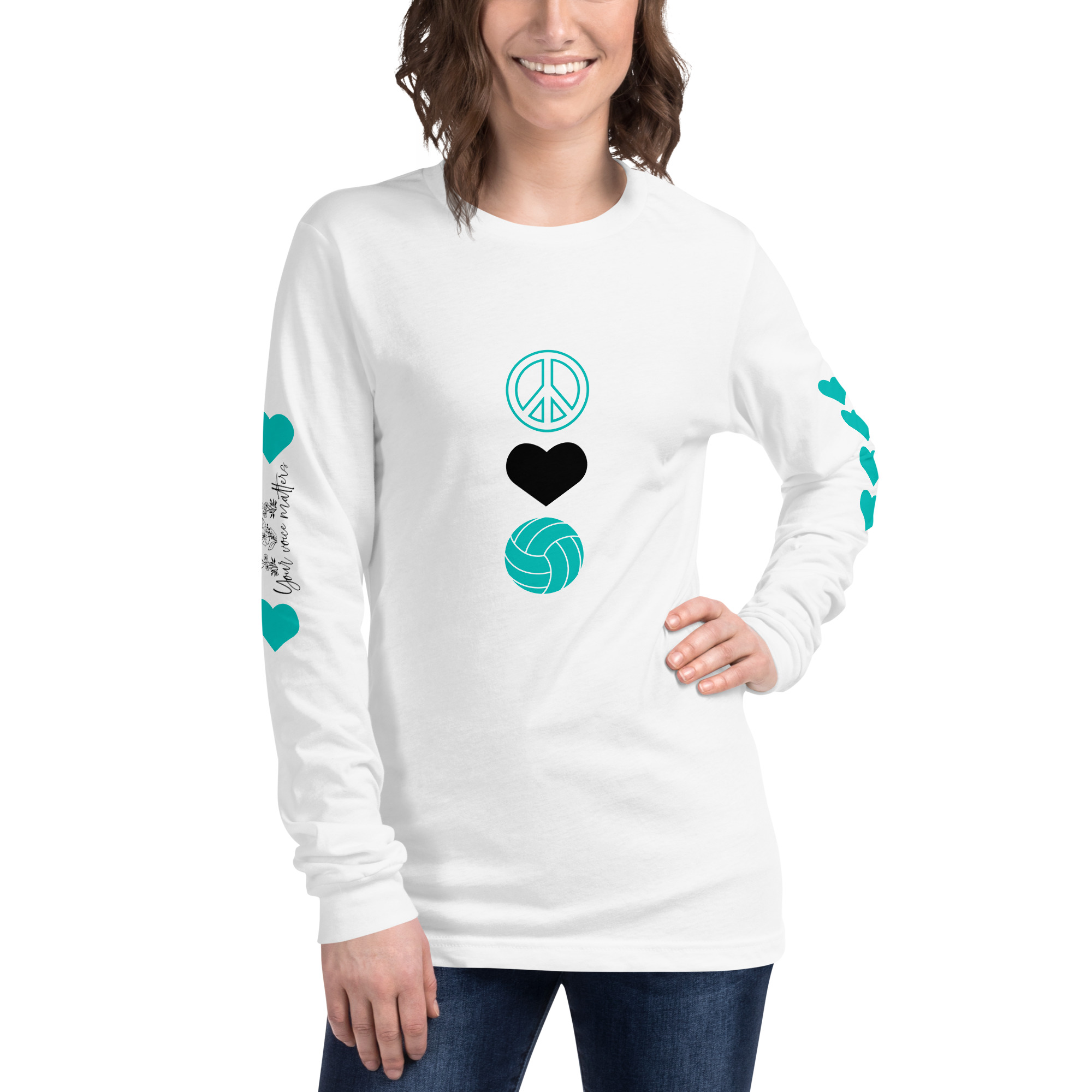 The butterfly, a design element on my volleyball mom shirts symbolizes transformation and strength and serves as a reminder for moms to embrace their challenges