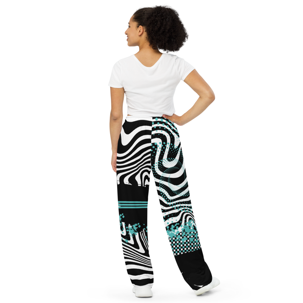 My Volleybragswag on ETSY line of wide leg pajama pants for volleyball players are funky, colorful and inspired by zebras and kaleidoscopes,
(That's crazy inspo, right?)
That creative thinking is what makes them a total upgrade from the plain old flannel pants you've been wearing. Out with old and in with the new!